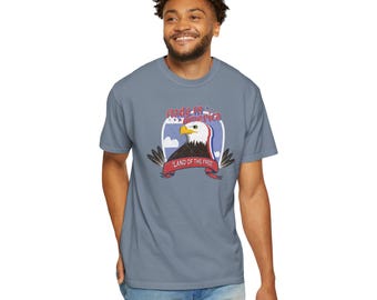 T-shirt aigle fabriqué en Amérique - T-shirt patriotique Land of the Free