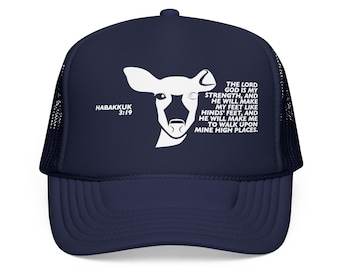 Casquette de camionneur en mousse et maille Habakkuk à motif cerf