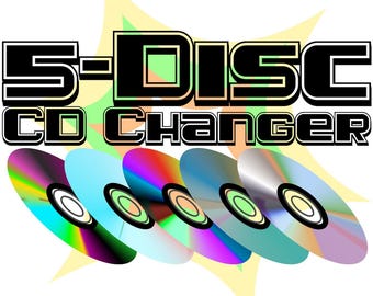 Retro 5-Disc CD Changer Tri Blend Shirt - CD Player 1990s Throwback