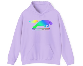 The Forgotten Coast Manatee Hoodie - Neon Graphic Sweatshirt