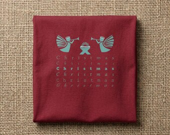 Chemise de Noël avec ange et crèche - Gildan 64000