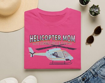T-shirt humoristique « Maman hélicoptère » Gildan 64000