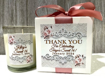 Rose Gold Favors, Party Favors, Sweet 16, Sweet 15, Quinceañera Favor Gifts, Birthday Favor for Guests, Wedding favors