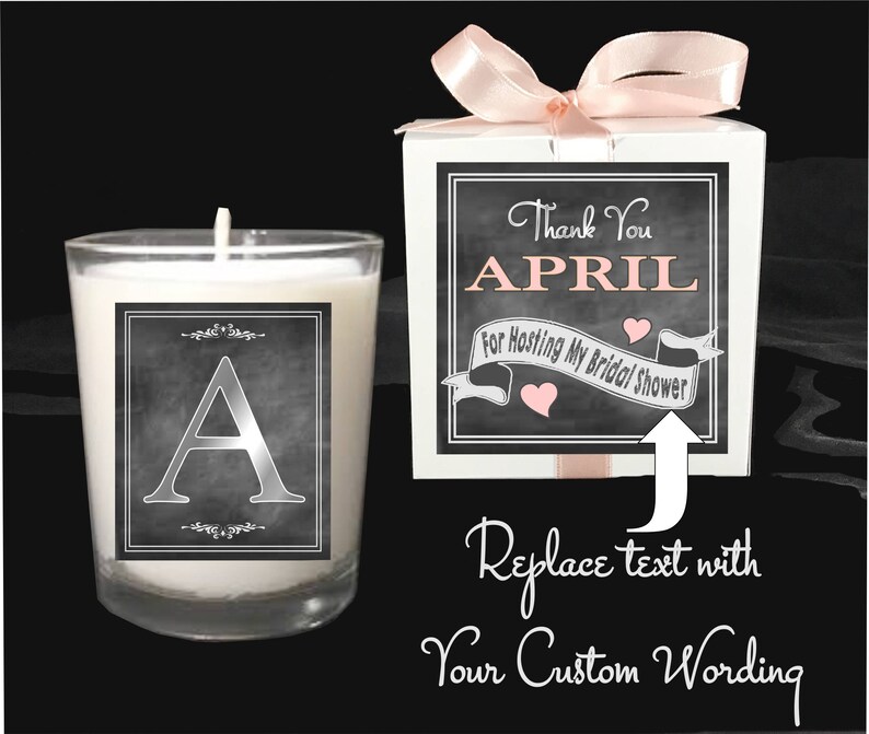 PERSONALIZED Hostess Candle Gift Shower Hostess Thank You Etsy