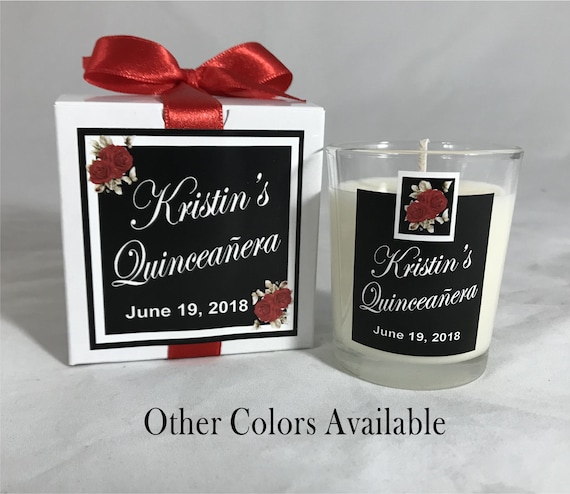 Quinceañera Candle Favor, Sweet 16, Wedding Favor, Guest gift, Party Favor, Birthday Candle Favor, Rehearsal guest favor