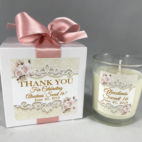 Thank You Favor For Your Guests Candle Wedding Favor Bulk Wedding Favor ...