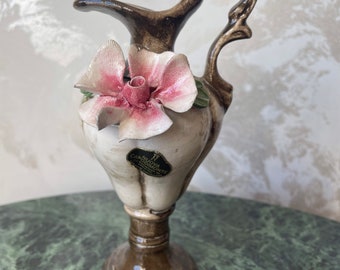 Vintage Capodimonte Italian Floral Basket - Etsy