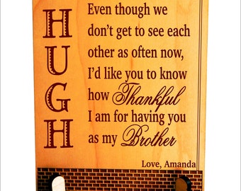 Personalized Sign Gift for Brother from Sister - Christmas Gifts - Birthday Gift,  PLB013