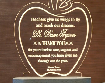 Gifts for Teacher Appreciation - Teachers Gift from Class - Thank you Award Personalized, ATA001