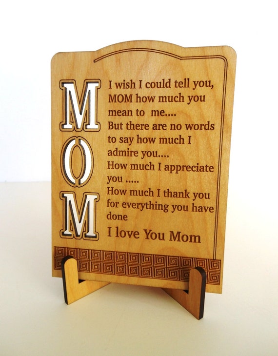 Keepsake gift of gratitude for mothers. Birthday. Mother's Day.