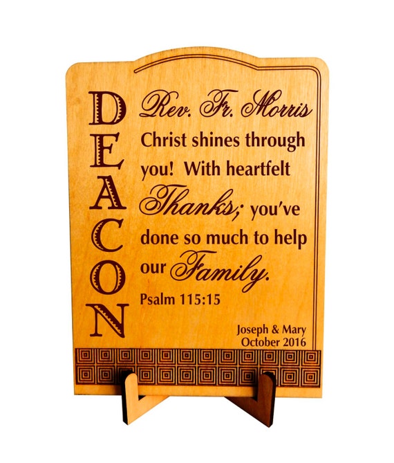 Catholic Priest Gift Gifts for Deacon Personalized Etsy
