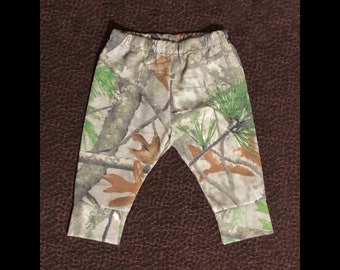 Camo pants leggings 100% cotton knit/jersey camouflage hunter boy girl kids newborn 3 6 9 12 18 months 2T 3 4 5 6