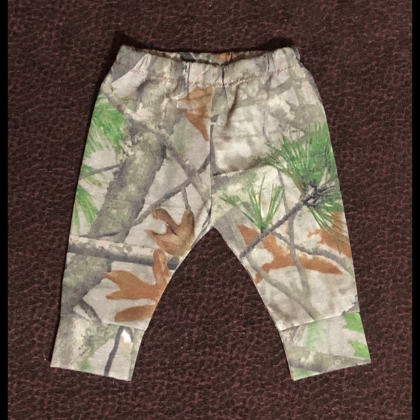 Camo pants leggings 100% cotton knit/jersey camouflage hunter boy girl kids newborn 3 6 9 12 18 months 2T 3 4 5 6