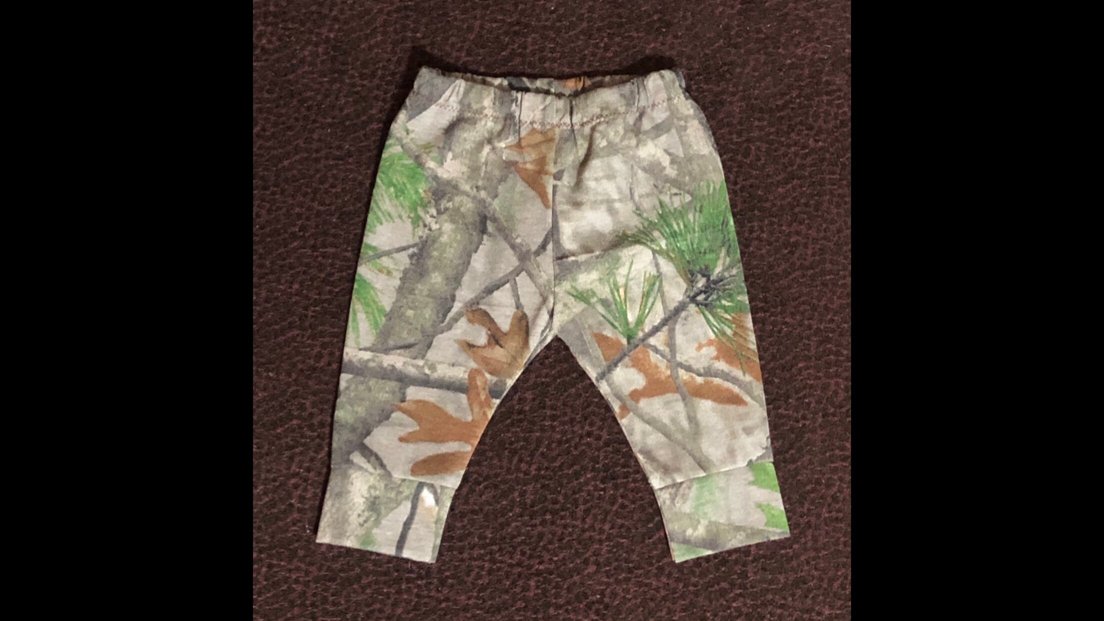 Camo Pants Leggings 100% Cotton Knit 