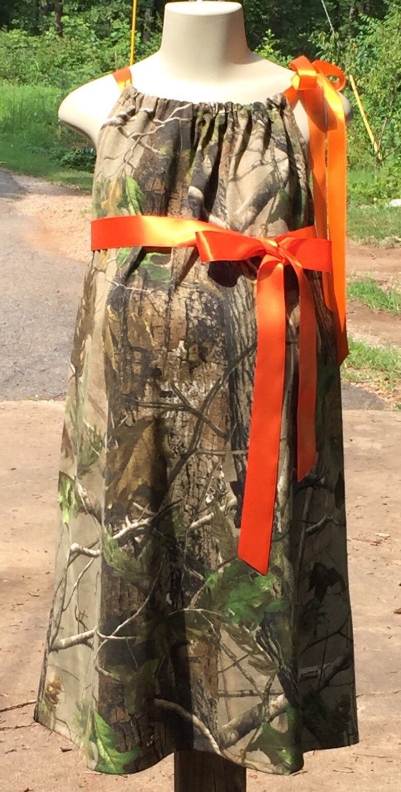 Camo Realtree Mossy Oak Maternity Pillowcase Peasant Dress Etsy