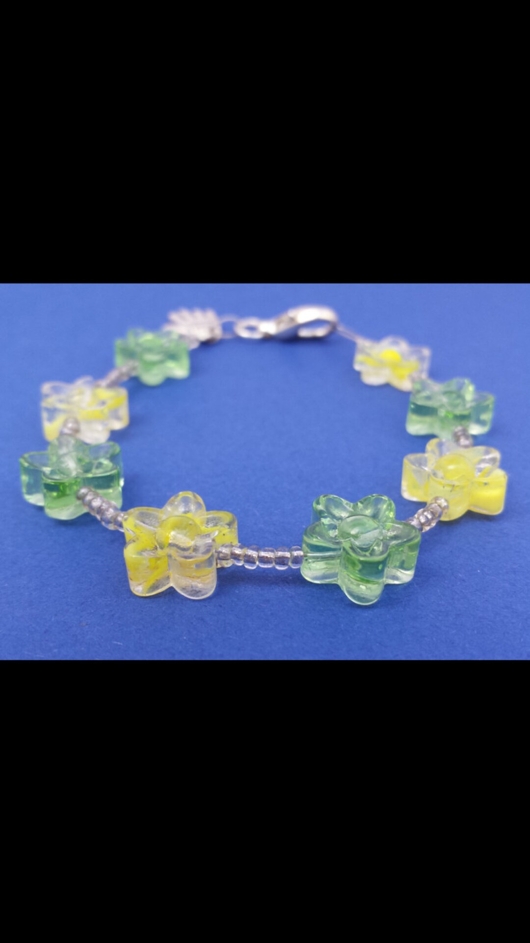 Flower Bracelet Beaded Boho Bracelet Hippie Jewellery Floral Jewelry