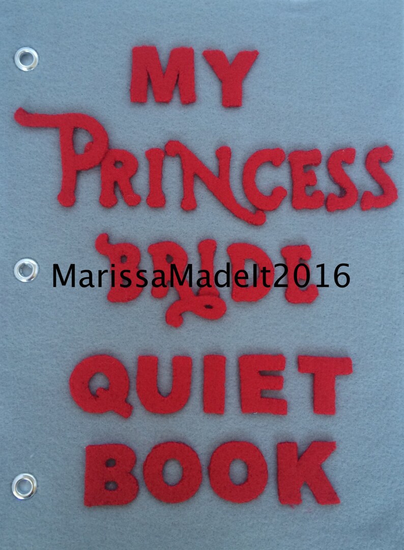 Princess Bride Quiet Book pattern image 1