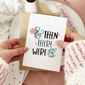 And then there were 5, third baby congratulations card by Abbie Imagine