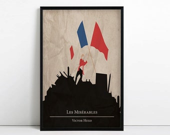 Les Miserables Print - Book Lover Gift - Victor Hugo - Literary Gift