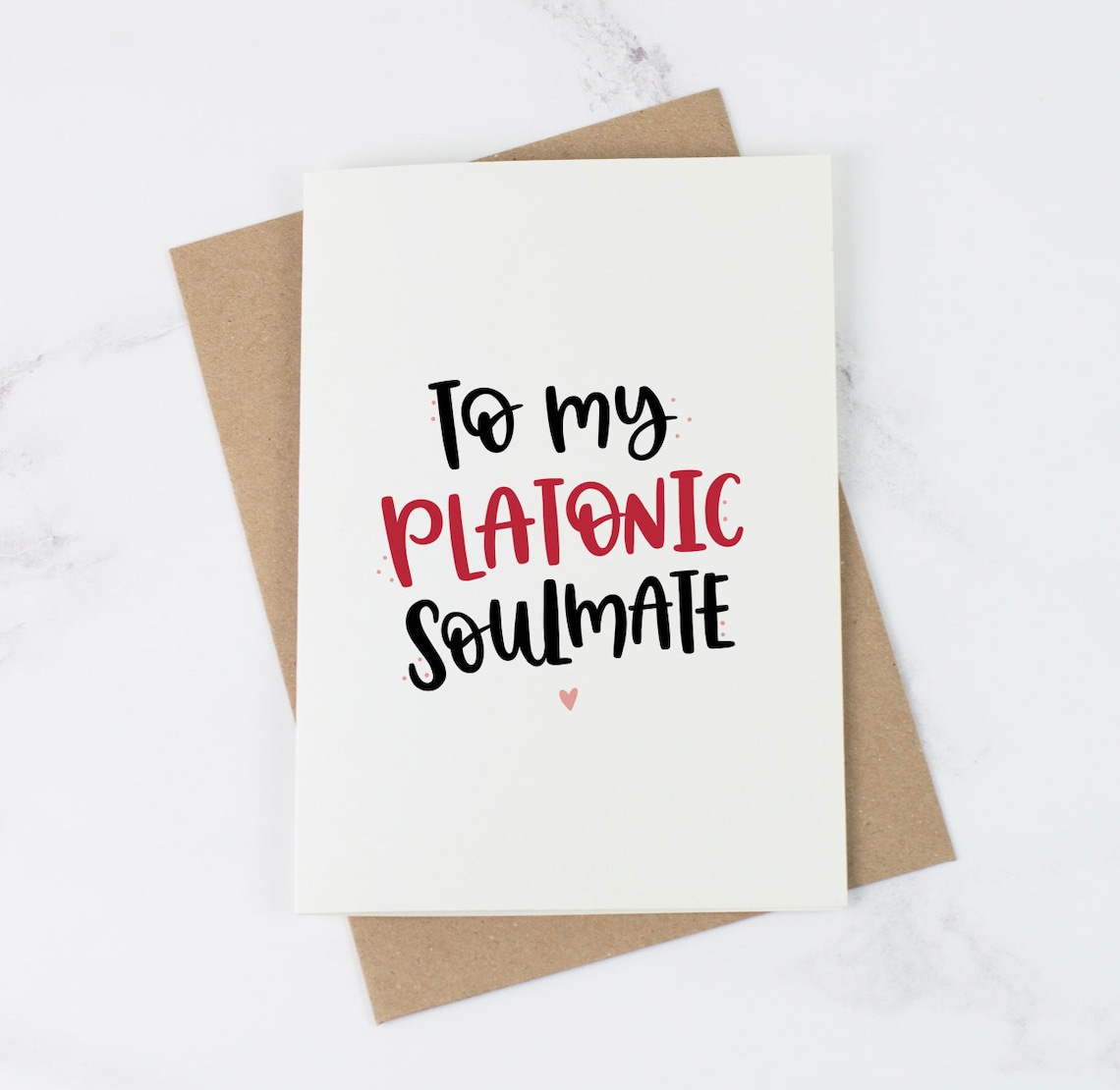 To My Platonic Soulmate Best friend card Valentine's Etsy