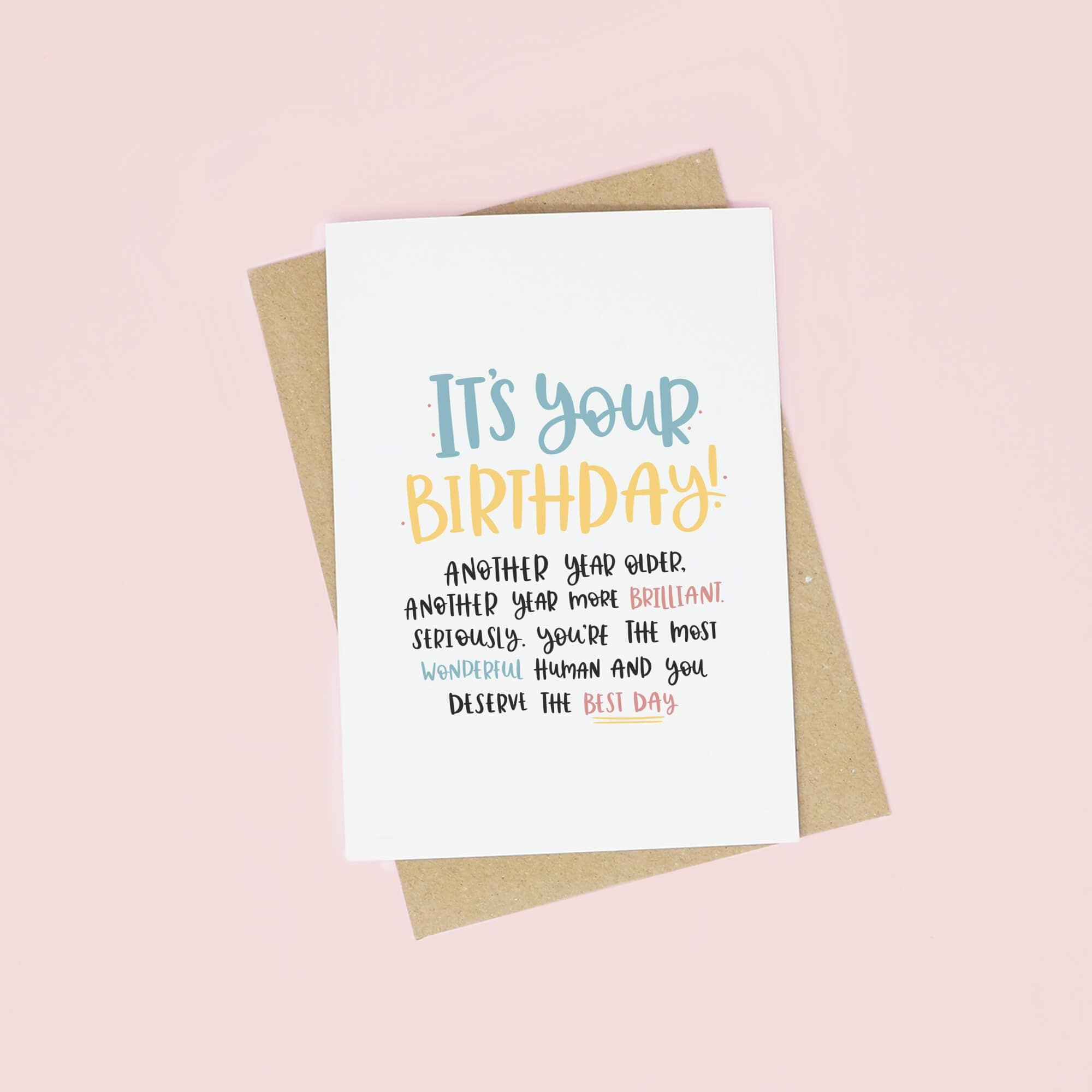It’s Your Birthday Card Best Friend Birthday Card A6 - Etsy UK
