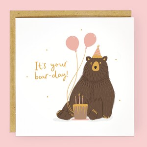 It's Your Bear-Day Funny Birthday Card image 7