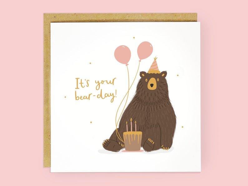 It's Your Bear-Day Funny Birthday Card image 7