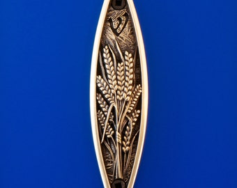Sacred Species, Wheat Mezuzah, Yellow Bronze