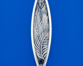 Sacred Species, Date Palm Mezuzah, Sterling Silver