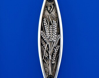 Sacred Species, Wheat Mezuzah, White Bronze