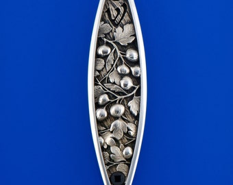 Sacred Species, Fig Mezuzah, White Bronze