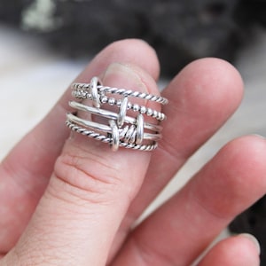 Sterling Silver Spinelli-Inspired Ring | Customizable Band Design | Made to Order