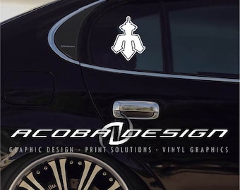 4.25" Wide x 5.5" tall Seattle Mariners Car Decal