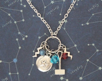 Steve Is Worthy Necklace - Captain is Worthy Silver Thor Hammer Pendant Cap Thor Jewelry Thor Mjolnir Geek Gift Jewelry Fangirl