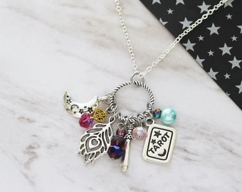 Mollymauk Necklace Critical Role Charm Inspired Necklace Mollymauk Tealeaf Crit Role Charm Pendant Necklace Silver Charm Crit Role Gift