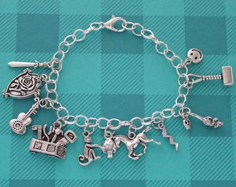 Bells Hells Bracelet CR Campaign 3 - Critical Role Inspired Charm Bracelet Silver - Orym Dorian Ashton FCG Chetney Imogen Laudna Fearne