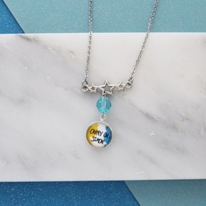 Simon Snow Necklace Silver Charm Carry On Book Jewelry Simon Baz Pitch Rainbow Rowell Carry On Wayward Son SnowBaz Simon Snow Baz Book Gift
