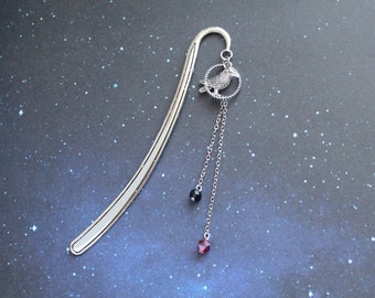 Six of Crows Bookmark - Silver Metal Charm Bookmark - Leigh Bardugo Inspired Grishaverse Crows Kaz Inej Jesper- Book Accessory Reader Gift