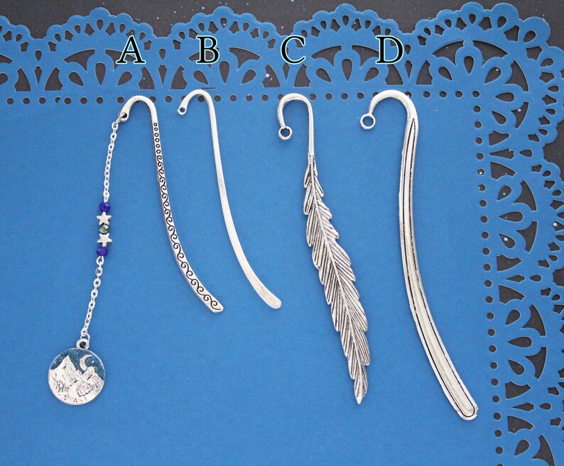 ACOTAR Night Court Bookmark - Sarah J Maas Book Inspired Feyre Rhysand Feysand A Court of Thorn and Roses Book Charm Bookmark Metal bild 9