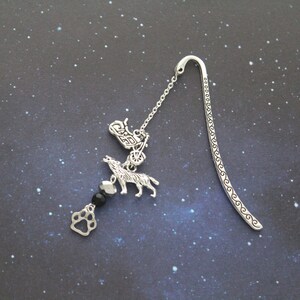 Wolfstar Bookmark Sirius and Remus Friend Ship Silver Metal Bookmark Charm Book Jewelry Sirius Remus Wolfstar Ship Book Reader Gift image 7