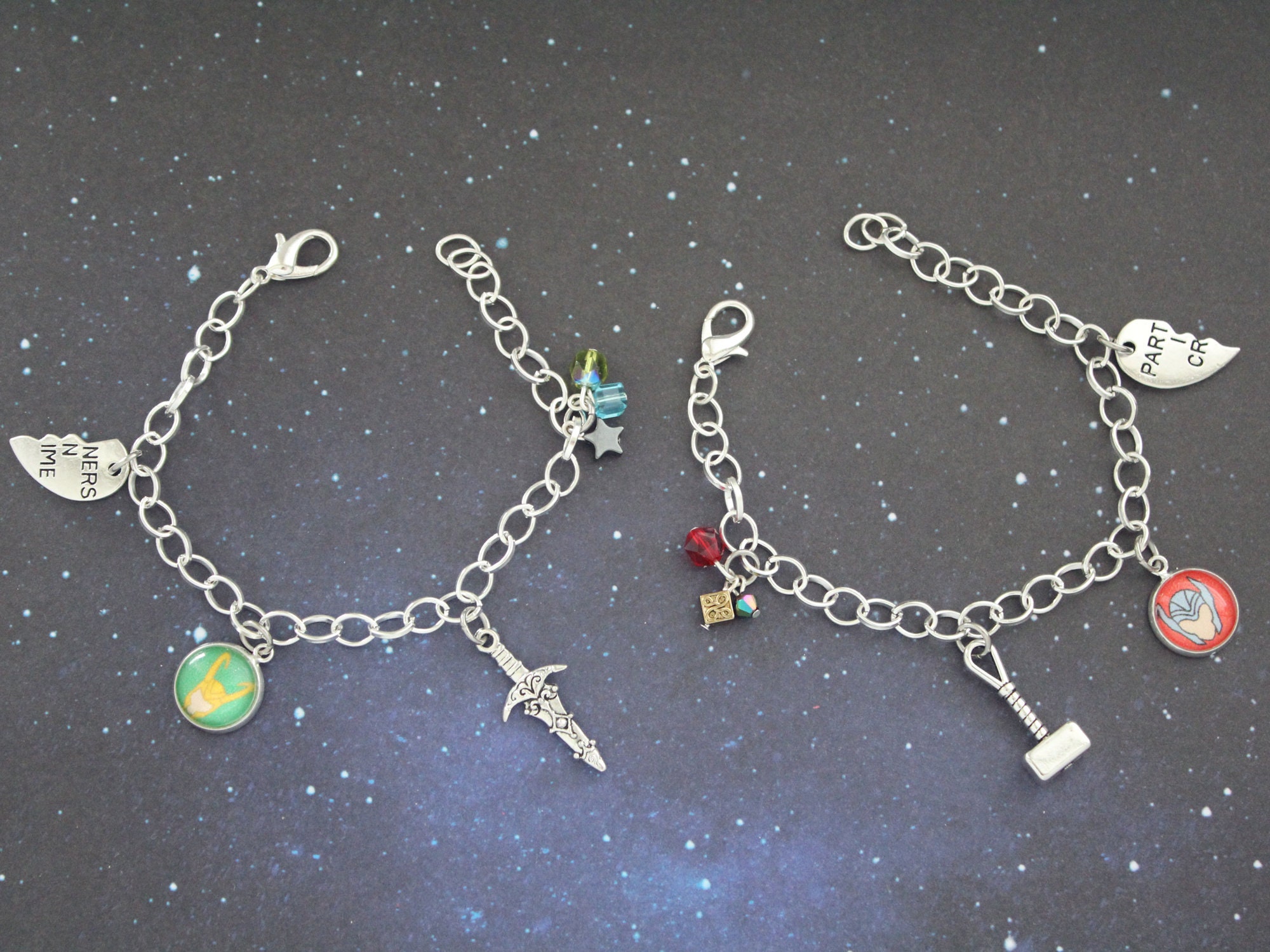 Thor Loki BFF Bracelet Set Comic 
