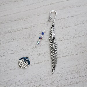 ACOTAR Night Court Bookmark - Sarah J Maas Book Inspired Feyre Rhysand Feysand A Court of Thorn and Roses Book Charm Bookmark Metal bild 7