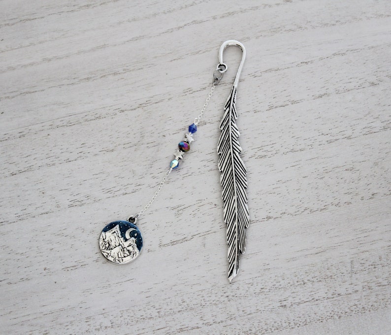 ACOTAR Night Court Bookmark - Sarah J Maas Book Inspired Feyre Rhysand Feysand A Court of Thorn and Roses Book Charm Bookmark Metal bild 7