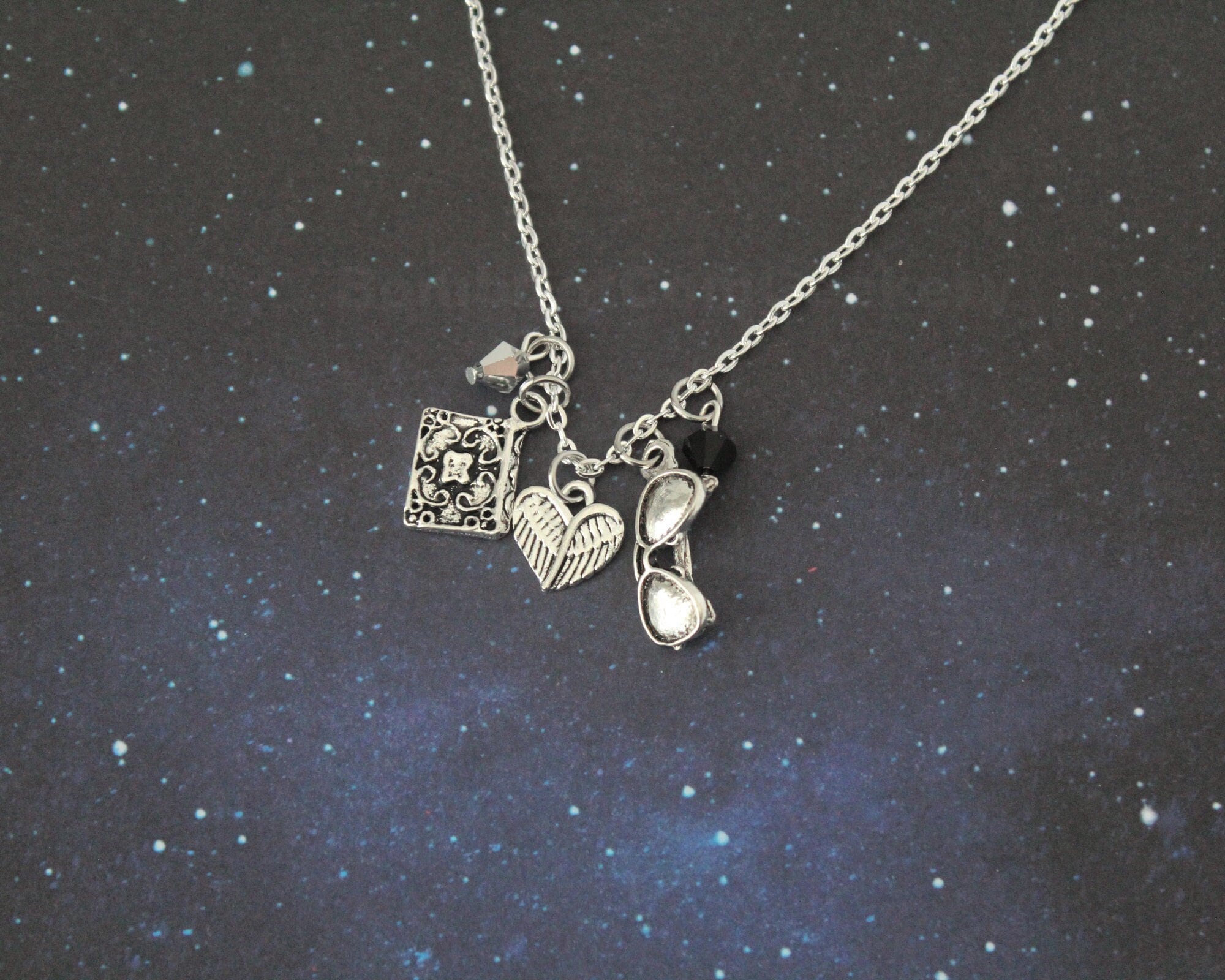 Aziraphale and Crowley Charm Necklace Good Omens Aziraphale
