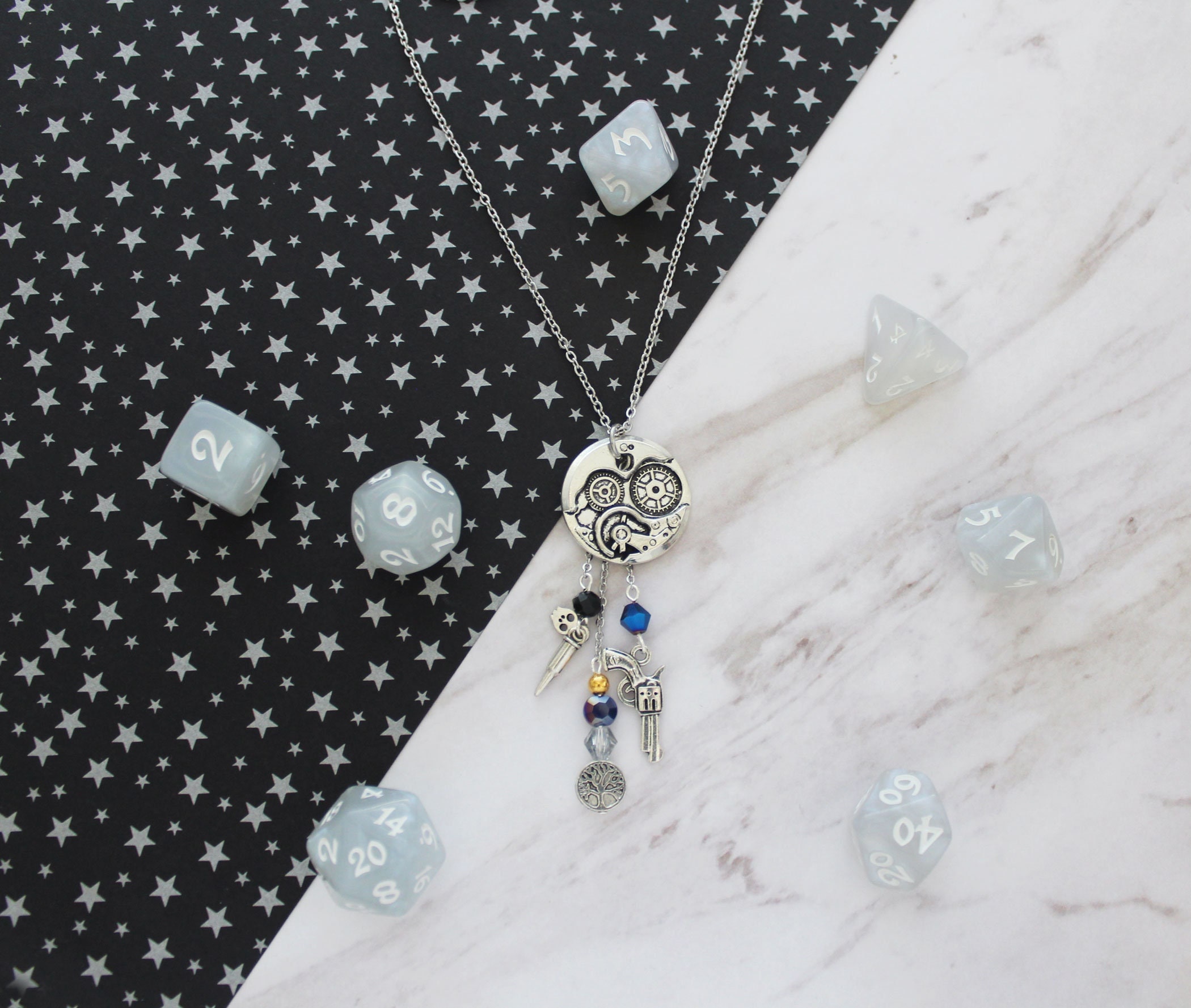 Percy Necklace Critical Role Inspired Charm Necklace Percival de Rolo Crit Role Charm Vox Machina Percy Cosplay Necklace Crit Role Gift