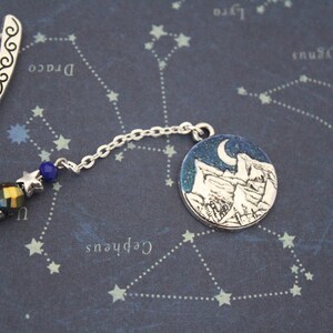 ACOTAR Night Court Bookmark - Sarah J Maas Book Inspired Feyre Rhysand Feysand A Court of Thorn and Roses Book Charm Bookmark Metal bild 4