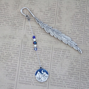 ACOTAR Night Court Bookmark - Sarah J Maas Book Inspired Feyre Rhysand Feysand A Court of Thorn and Roses Book Charm Bookmark Metal