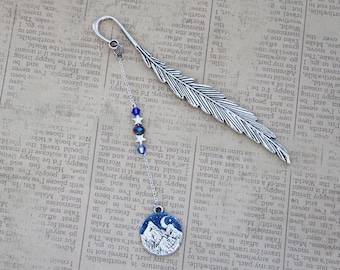 ACOTAR Night Court Bookmark - Sarah J Maas Book Inspired Feyre Rhysand Feysand A Court of Thorn and Roses Book Charm Bookmark Metal