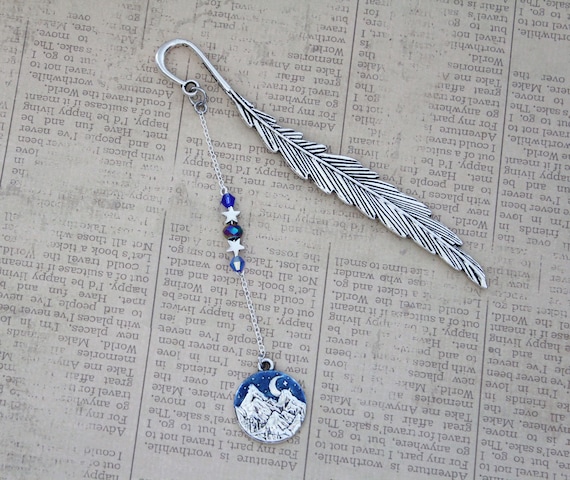 ACOTAR Night Court Bookmark - Sarah J Maas Book Inspired Feyre Rhysand Feysand A Court of Thorn and Roses Book Charm Bookmark Metal