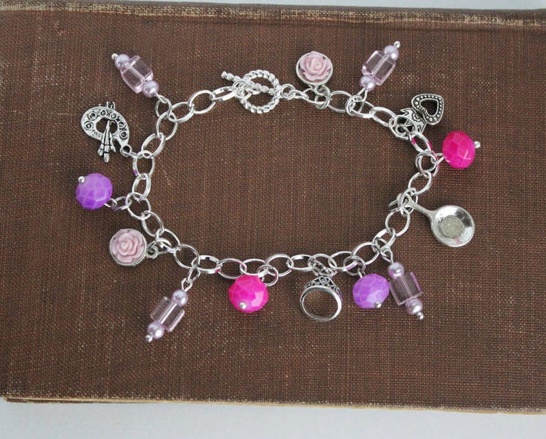 Artist Palette Charm Cord Necklace Purple Princess Rapunzel Tangled Party